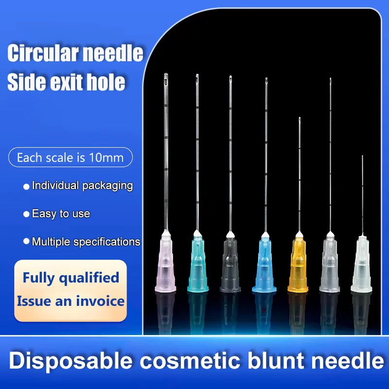

Korean disposable subcutaneous filling needle 23G, 25G, 27G, 50mm blunt tipped trocar cosmetic tool needle