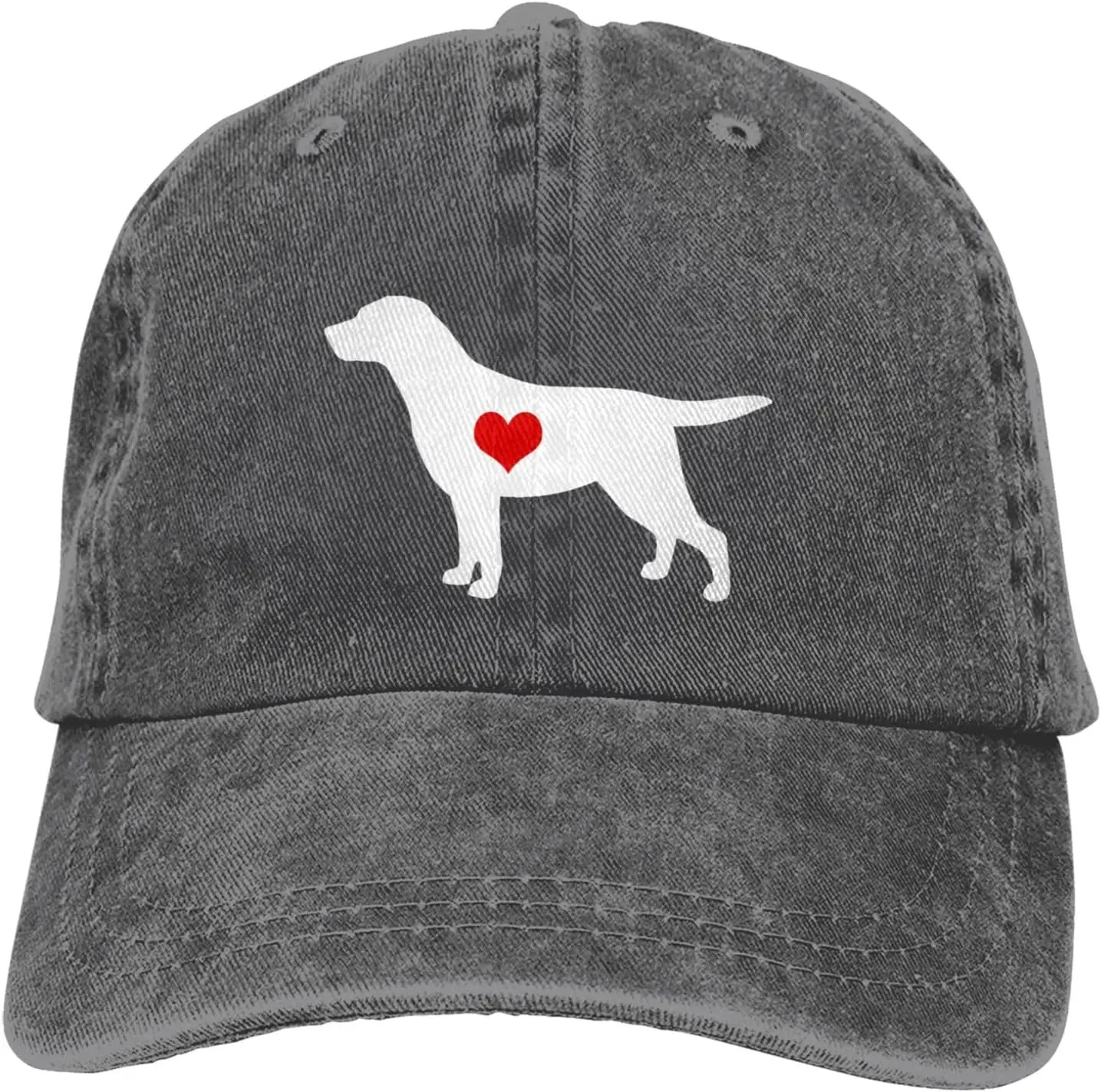 

Бейсбольная кепка с принтом собаки лабрадора, винтажная стираная регулируемая повседневная унисекс шляпа дальнобойщика для взрослых