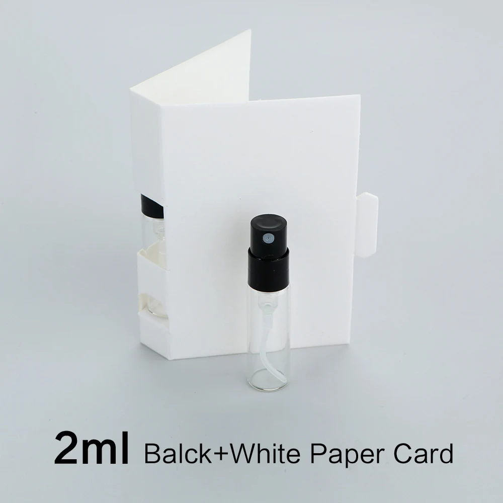 50/100 Stück 2ml 3ml Bajonett-Glasfläschchen Parfümflaschen Verpackung mit Papierkarten Mini-Duftproben-Testerflasche – Detail 9