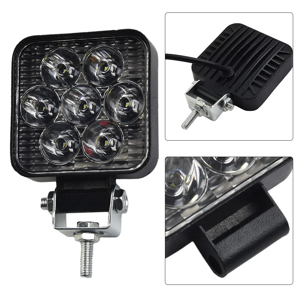 LED Motorcycle Headlight Offroad Truck Driving 21W Spotlights Fog Lights Universal Motorbike Auxiliary 6500K LED Driving Lamp