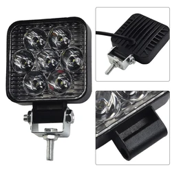 Faro LED para motocicleta, focos antiniebla para conducción de camiones todoterreno, Universal, auxiliar, 6500K, 21W