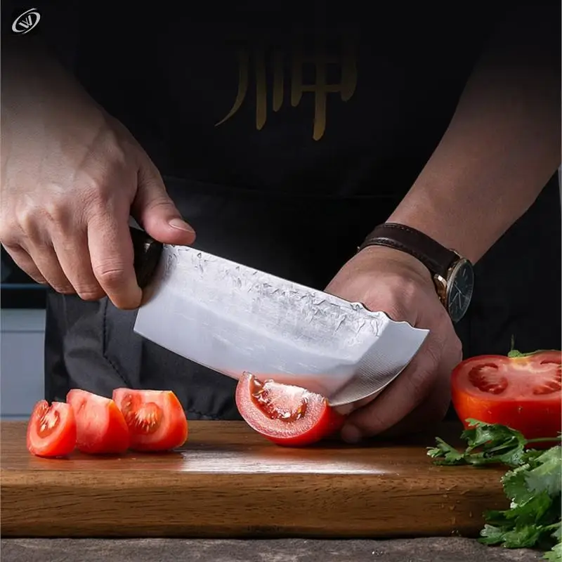 Cleaver Knife Forged Full Tang Butcher Knife 5CR15mov Stainless Steel Knife Sharp Slicing Knife Meat Chopping Butcher Knife