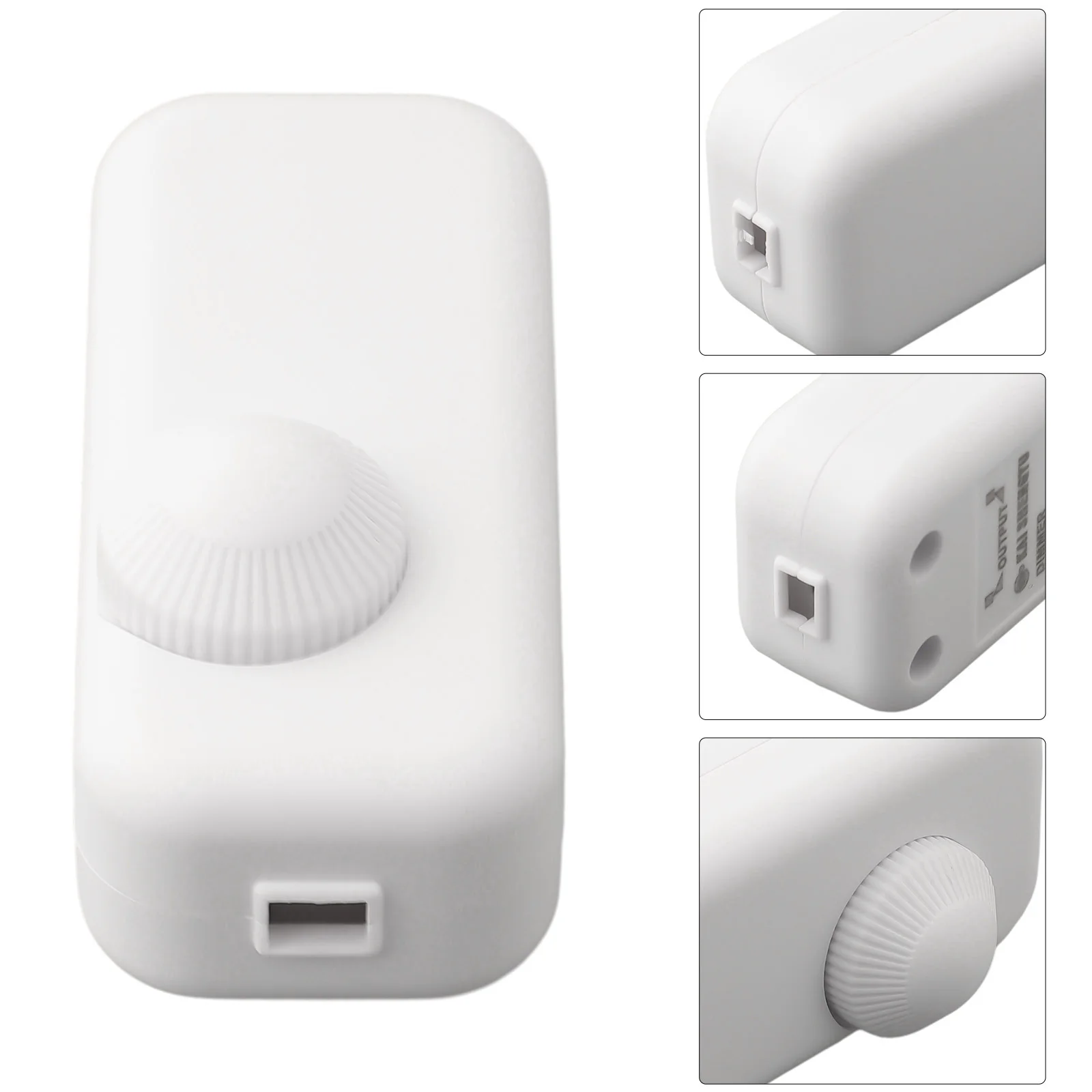 Linear For Dimmer Switch with Rotary Control Knob Control Double Safety Protection Compatible with Various Lighting Fixtures