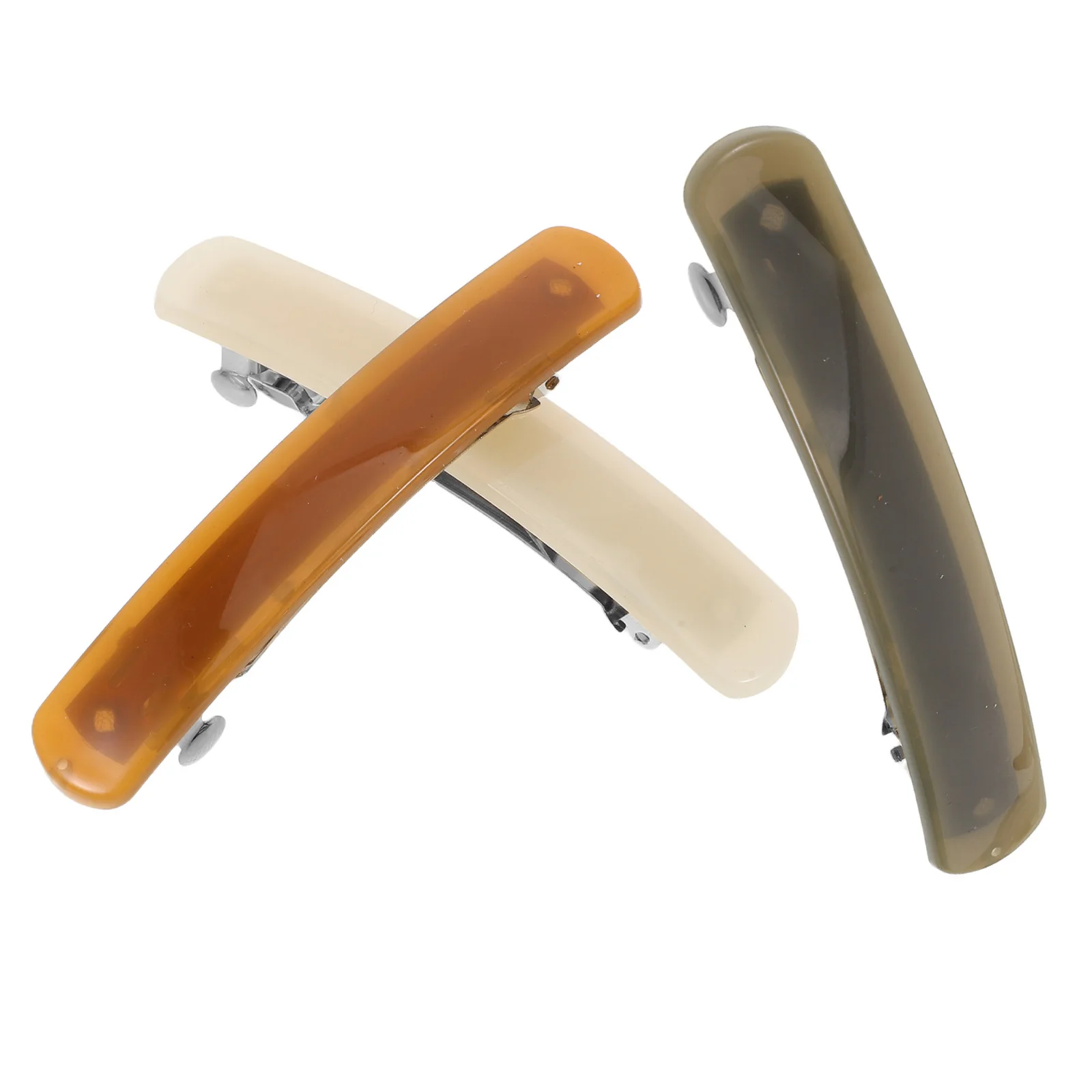 

3pcs French Ponytail Clip Barrettes For Thick Hair Vintage Spring Hair Clips Women Minimalist Headpiece Bridal Party Accessory