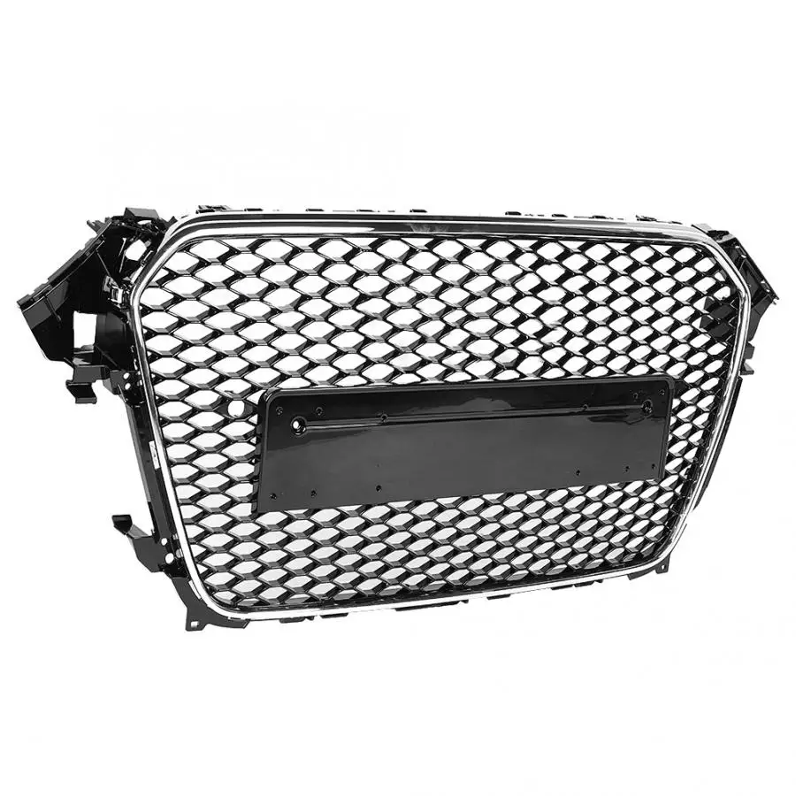 

Honeycomb Grill Mesh Front Hood Grille Bumper Grill Center Grille for RS4 Grill for A4 B8.5 2013-2016 Fast Shipping