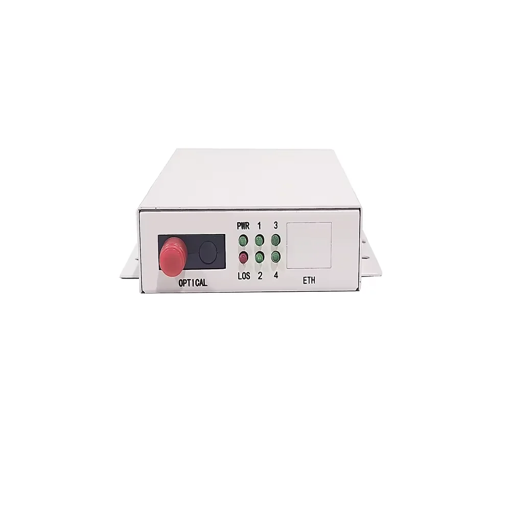 

2026 HONGDA SJ PCM4A Long-Distance 4-Port FXO FXS RJ11 Fiber Optic Transceivers Optical Multiplexer 1550nm/1310nm Wavelength Opt