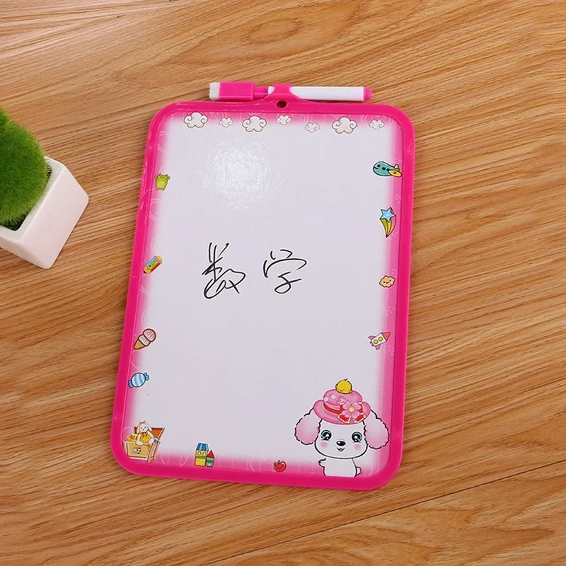 Dry wipe  Whiteboard Remind Message Board Memo Pad Sticker Cartoon Dog Cat Sheet Planner Writing Note