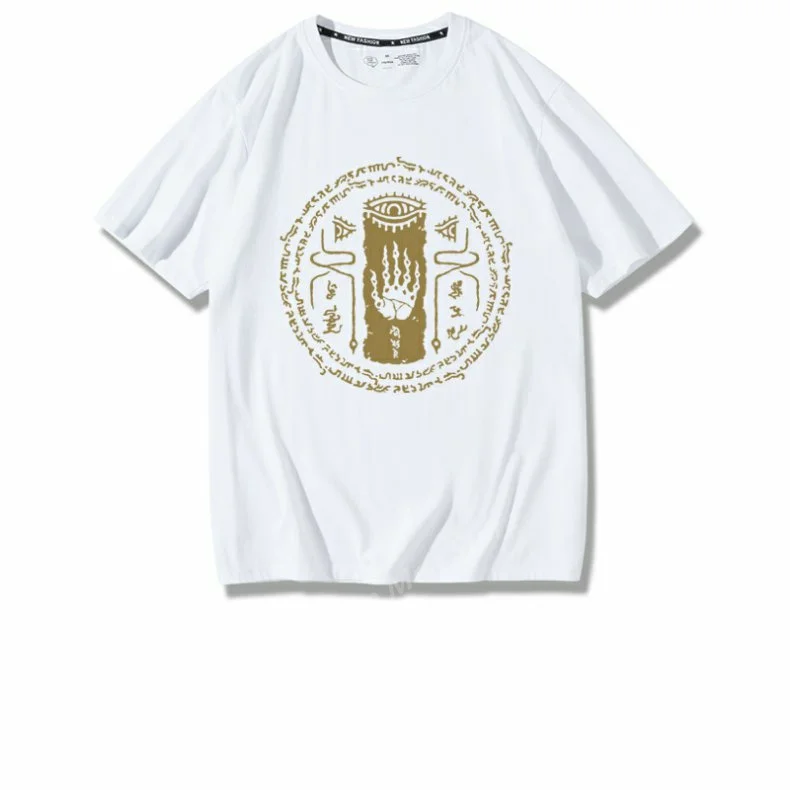 (Uniqlo) Legend of Zelda Temple Seal t-shirt Y2k Tees uomo Kid t-shirt Top uomo t-shirt in cotone estate donna t-shirt uomo abbigliamento