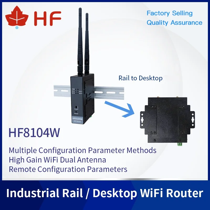 Imagem -03 - Porta de Rede High Flying Ethernet para Wifi Wireless Router para Dados Wifi Transmissão Transparente Hf8104w Wifi Router