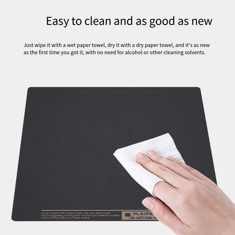 3D Printer Building Plate For Bambu Lab A1/X1/PLP/S 257X257mm Double Side Polyurea Sheet Spring Steel Sheet Heat Bed, Durable