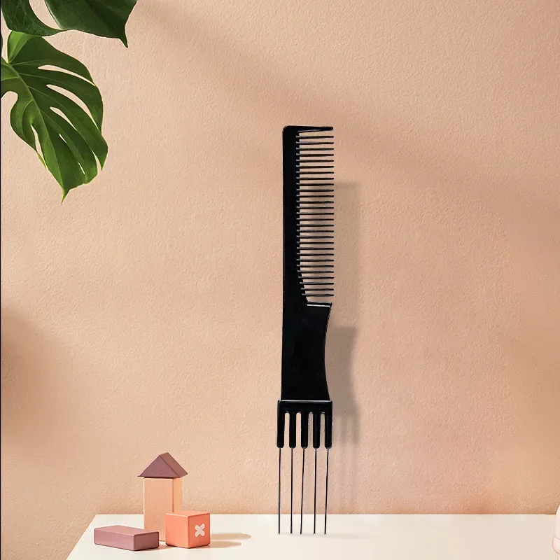 Professional Retro Oil Head Comb Wide Tooth Slicked Back Hairstyle Fork Comb Detangling Hair Brush Curly Comb Barber Accessories