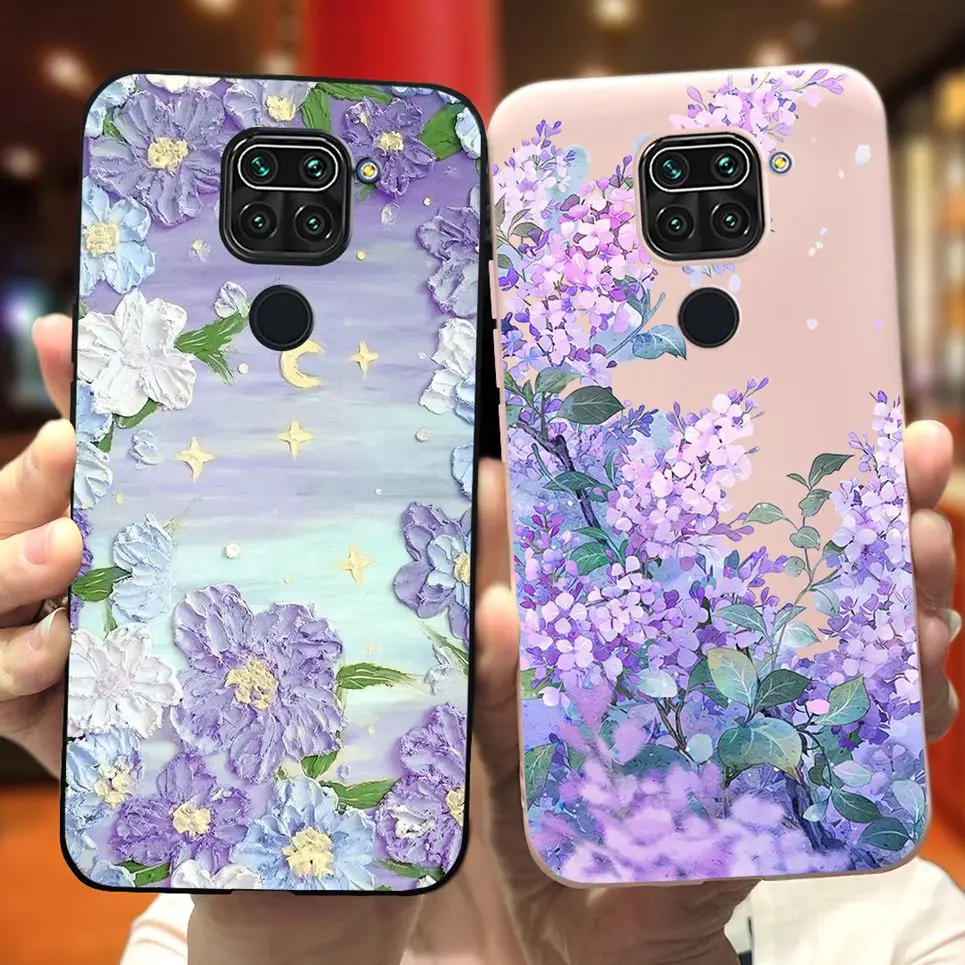 For Xiaomi Redmi Note 9 Case soft Cartoon Cat Pattern Printing Silicone Back Cover Case For Xiomi Redmi Note9 Note9 4G Bumper