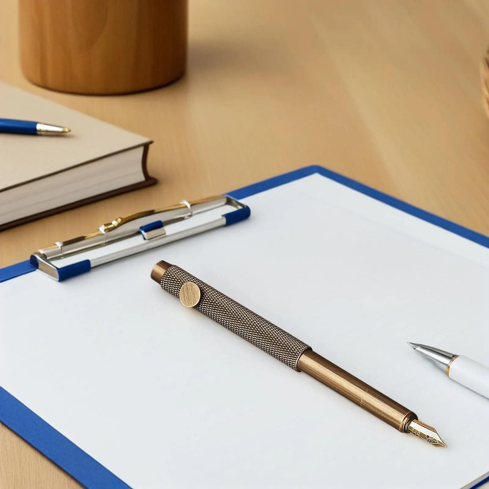 

Brass Executive Pen Calligraphy Fountain Office Pens Ellington Beginners Writing Training