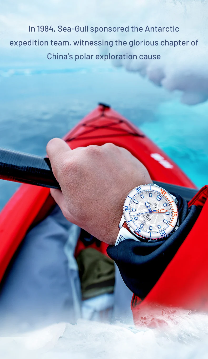 Orologio Automatico Meccanico Uomo SEA-GULL – Vetro Zaffiro, Impermeabile 10 ATM, Luminescente