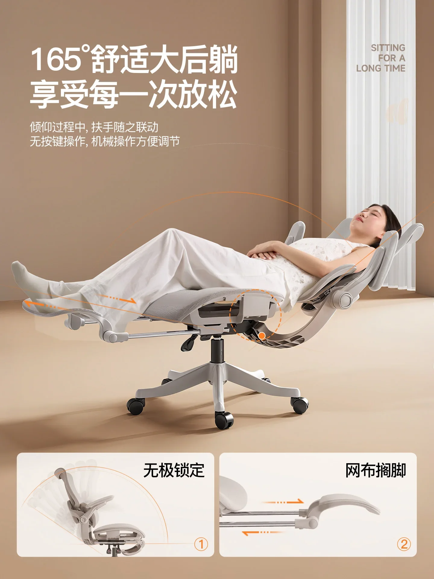 كرسي مكتب كمبيوتر متعدد الوظائف قطني مزدوج الظهر دعم رفع تصميم كرسي ألعاب رياضي إلكتروني تصميم عجلات صامتة #3