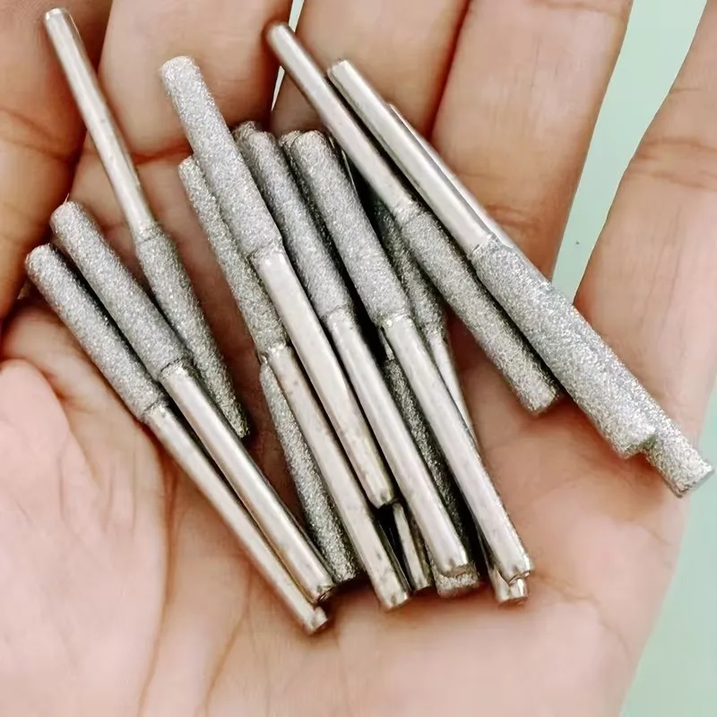 

20pcs 4mm Silver Ti-Coated Corundum Drill, for Rotary Tool Chainsaw Sharpening