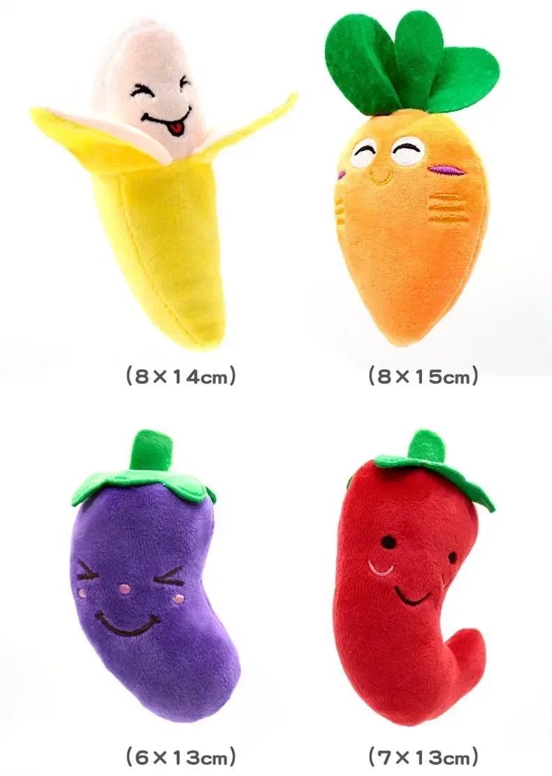 

Simulated Banana Carrot Chili Eggplant Plush Toy Plant Vegetable Cute Dog Toys Creative Sofa Decoration Practical Gift
