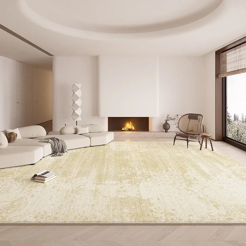 

Living room carpet cream style household