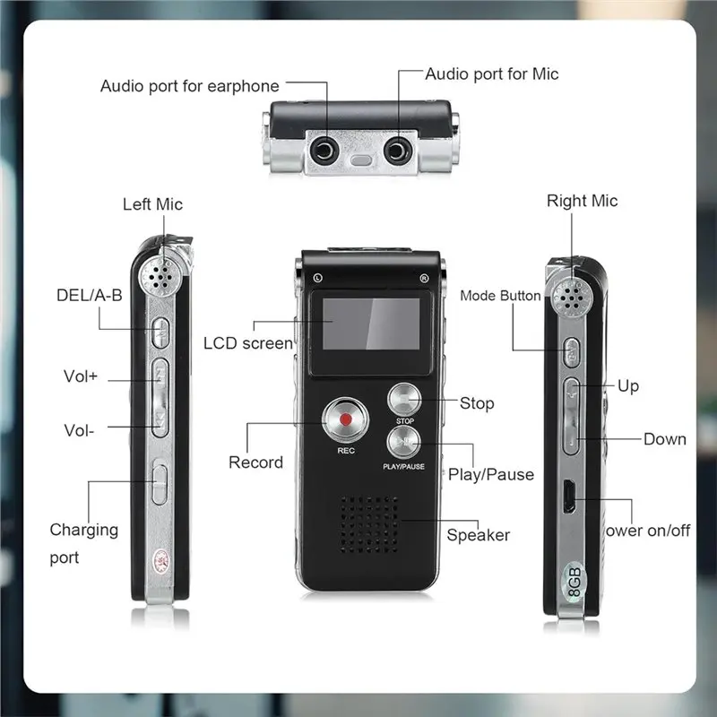 LC-3 قطعة المعدات تشمل 1 قطعة مسجل صوت 1 قطعة LED Emf كاشف المجال المغناطيسي أدوات البحث خوارق