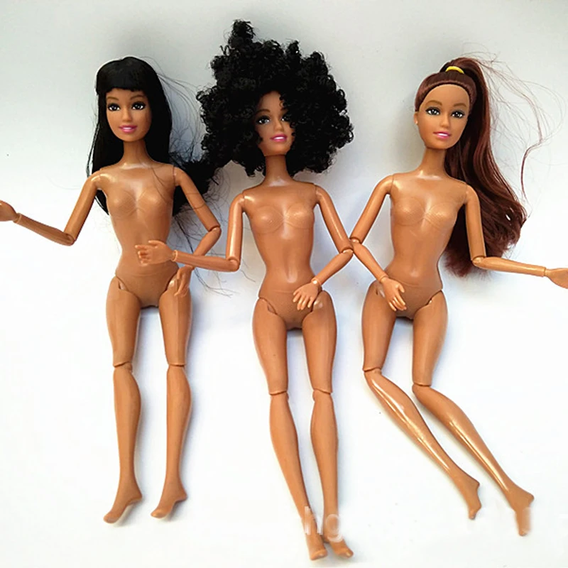 30cm Movable 4D Eyes Doll Body 11 Joint Naked Dolls Kids Dressing Toys Body Dolls Girl Toys