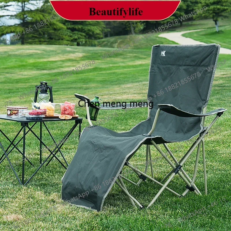 

M138Armrest Footrest Folding Chair Camping Storage Fishing Travel Folding Chair Outdoor Garden Sun Loungers Silla Playa Furnitu