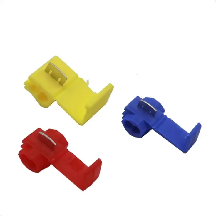 【10PCS】Quick Splice Wire Connector AWG22-18 Without Breaking Cable Insulated Crimp Quick Splice Electrical Terminals