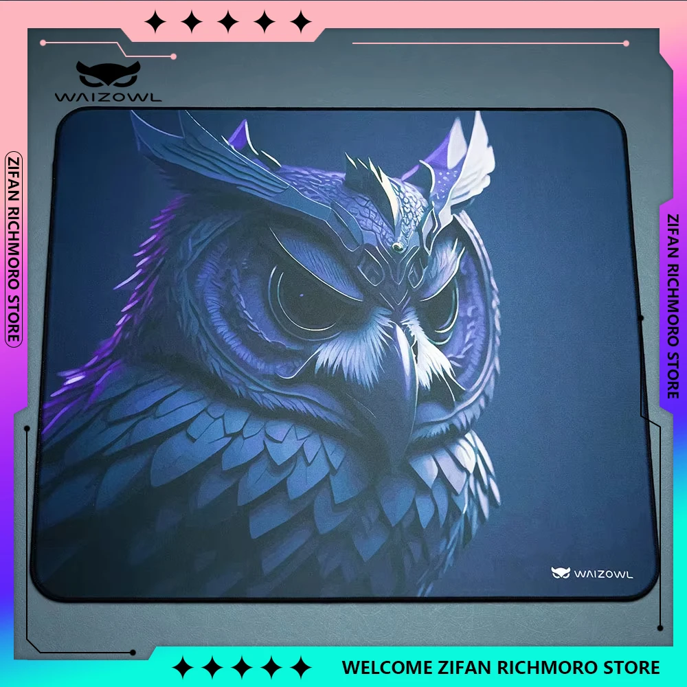 WAIZOWL Fukurou 490*420*3.5mm E-sports Mousepad Waterproof and Non-slip Gaming Mouse Pad Table Desk Mat PC Accessory Game Gift