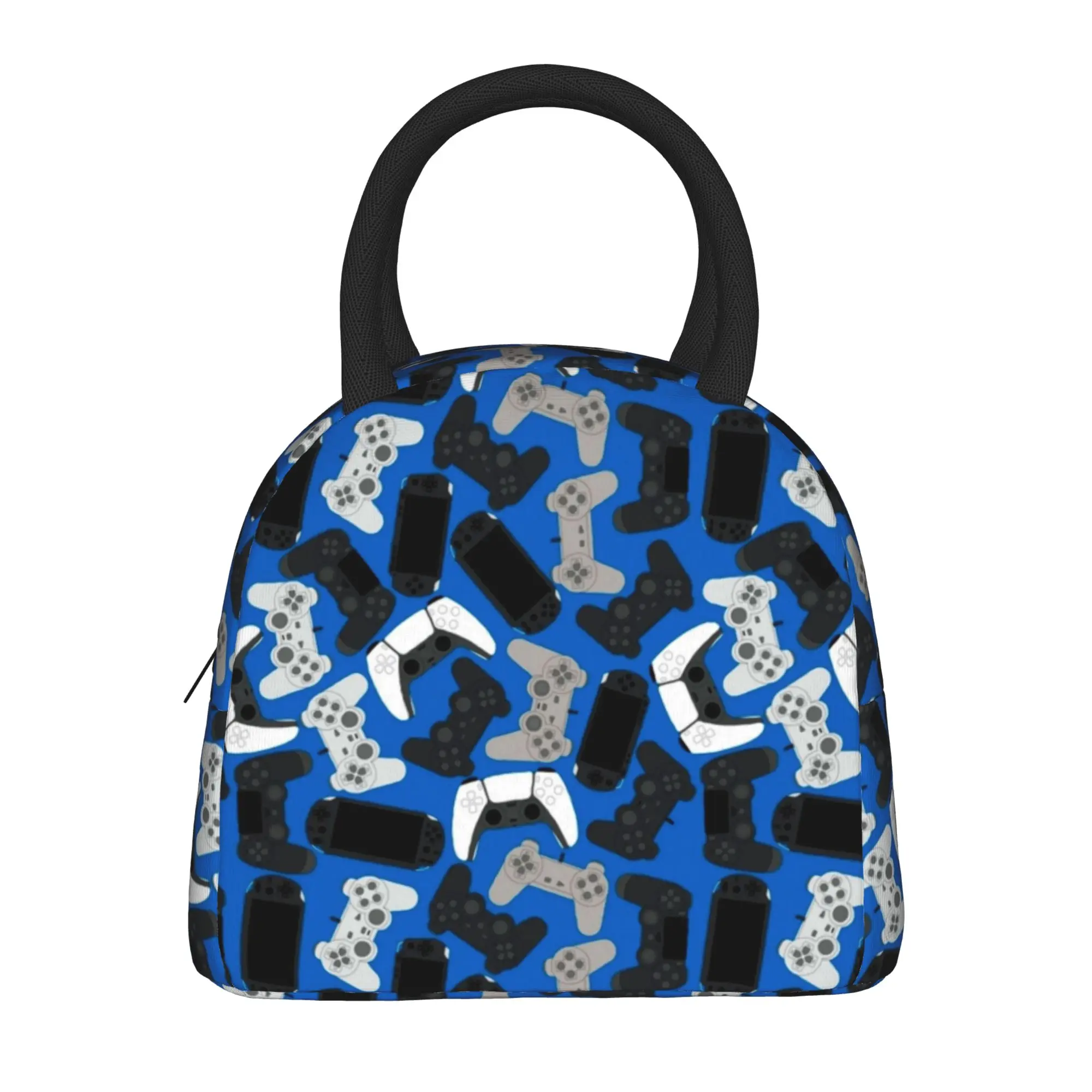 Game Controller Pattern  Insulated Lunch Bags Thermal Bag Meal Container Game Leakproof Tote Lunch Box Men Women Beach  Picnic