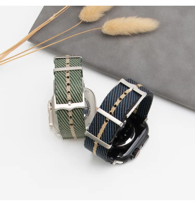Compatible with Apple watch band s987654321 ultra 2 jacquard woven nylon for iwatch strap 38-40-41mm 42-44-45-49mm image 6