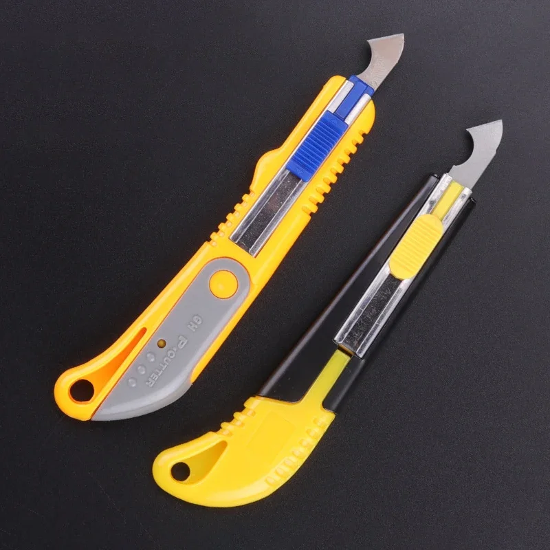 

1pc Cutter With 10 Blades For Acrylic Plastic Sheet Cardboard Plexiglass Professional Utility Hook Knife Precision Cutting Tools