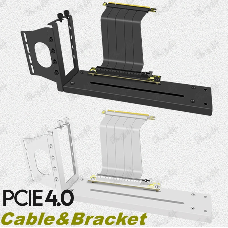 

Высокоскоростные графические карты PCI Express 16x, гибкий кабель, переходная карта PCI-E X16, Удлинительный адаптер, кронштейн для серии GTX, RX, белый