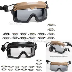 FMA Gafas tácticas antivaho tipo split para casco con lentes