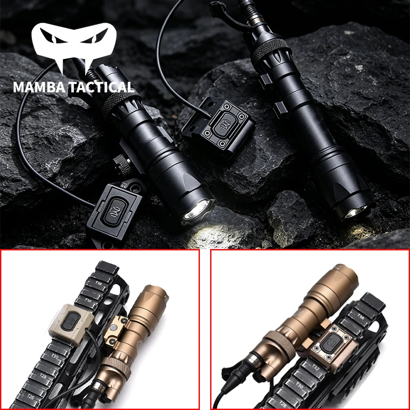 

Тактический комплект WADSN M300 Modbutton: выносная кнопка с двойной функцией, фонарь с креплением SF Plug, для страйкбола, M600C, охотничий светодиодный фонарь