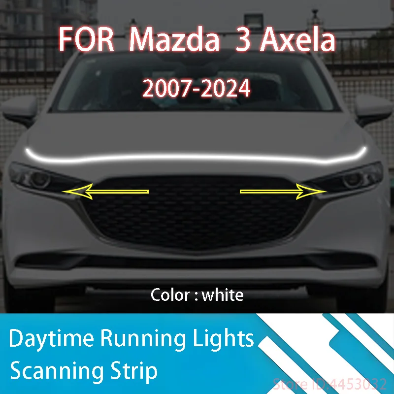 

Новинка для Mazda 3 Axela 2007-2024, улучшенная модель, дневные ходовые огни, диагностика запуска автомобиля, направляющая по DRL, декоративная лампа 12 В