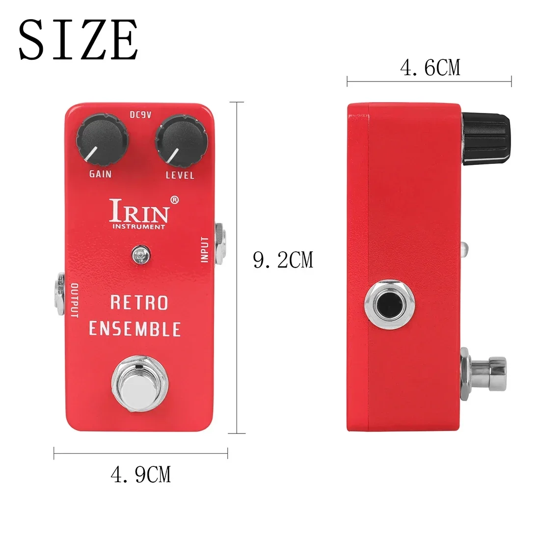 IRIN RS-05 conjunto Retro Pedal de efectos de Guitarra simular el coro efectos Retro pedales True Bypass piezas de Guitarra eléctrica