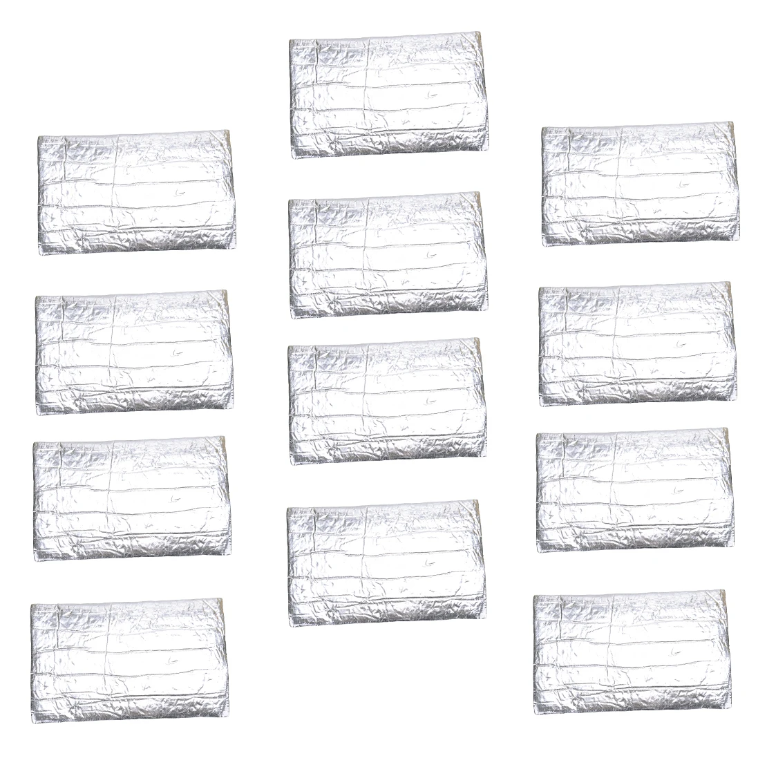 

12Pcs 5mm Silver Firewall Sound Deadener Heat Insulation Deadening Noise Damping Mat Pad Fit for All Car New