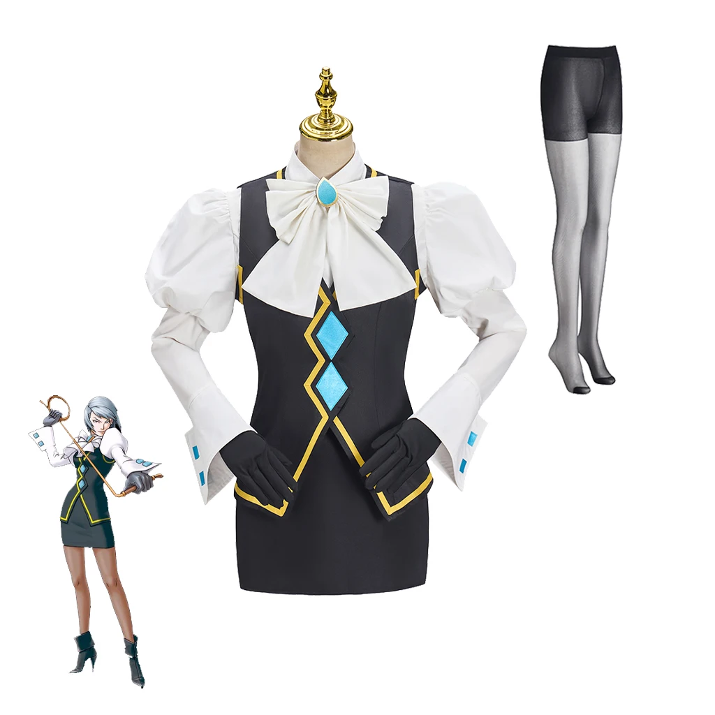 

Игра Ace Attorney Karuma Mei Косплей Костюм Рабочая Униформа Franziska Von Karma Procurator Одежда на Хэллоуин