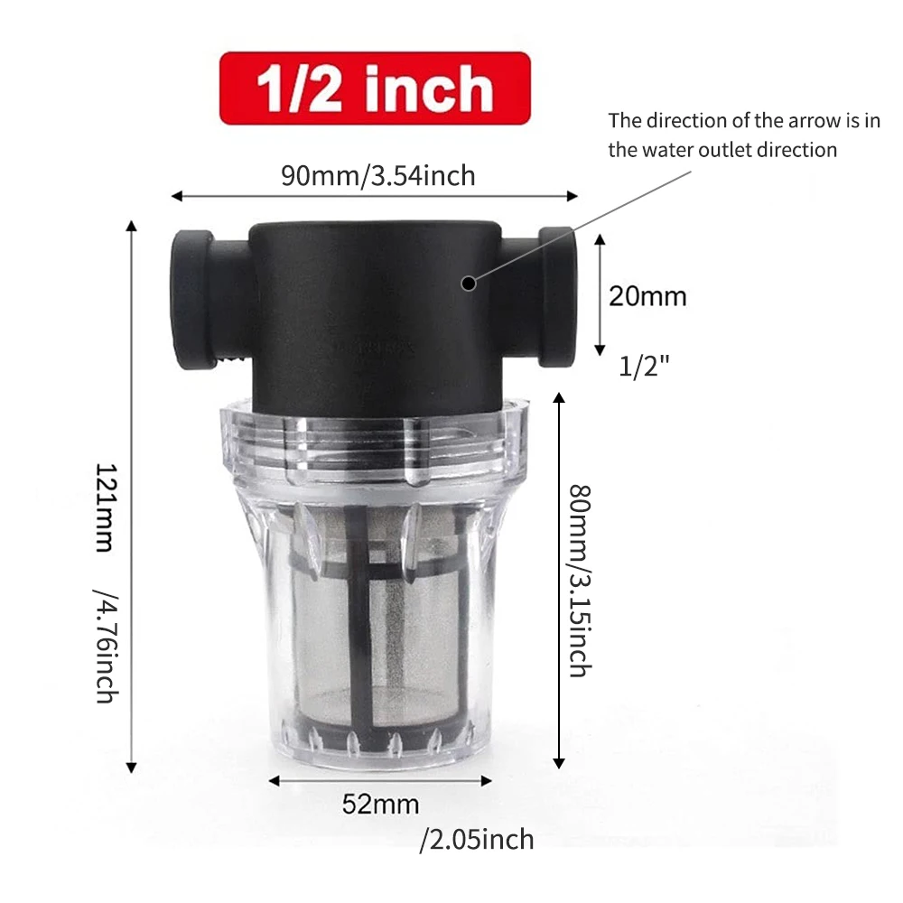 1 2 3 4 1 Inch Plastic Irrigation System Garden Watering Filter Household Water Pipe Impurity Prefilter For Aquaculture Use
