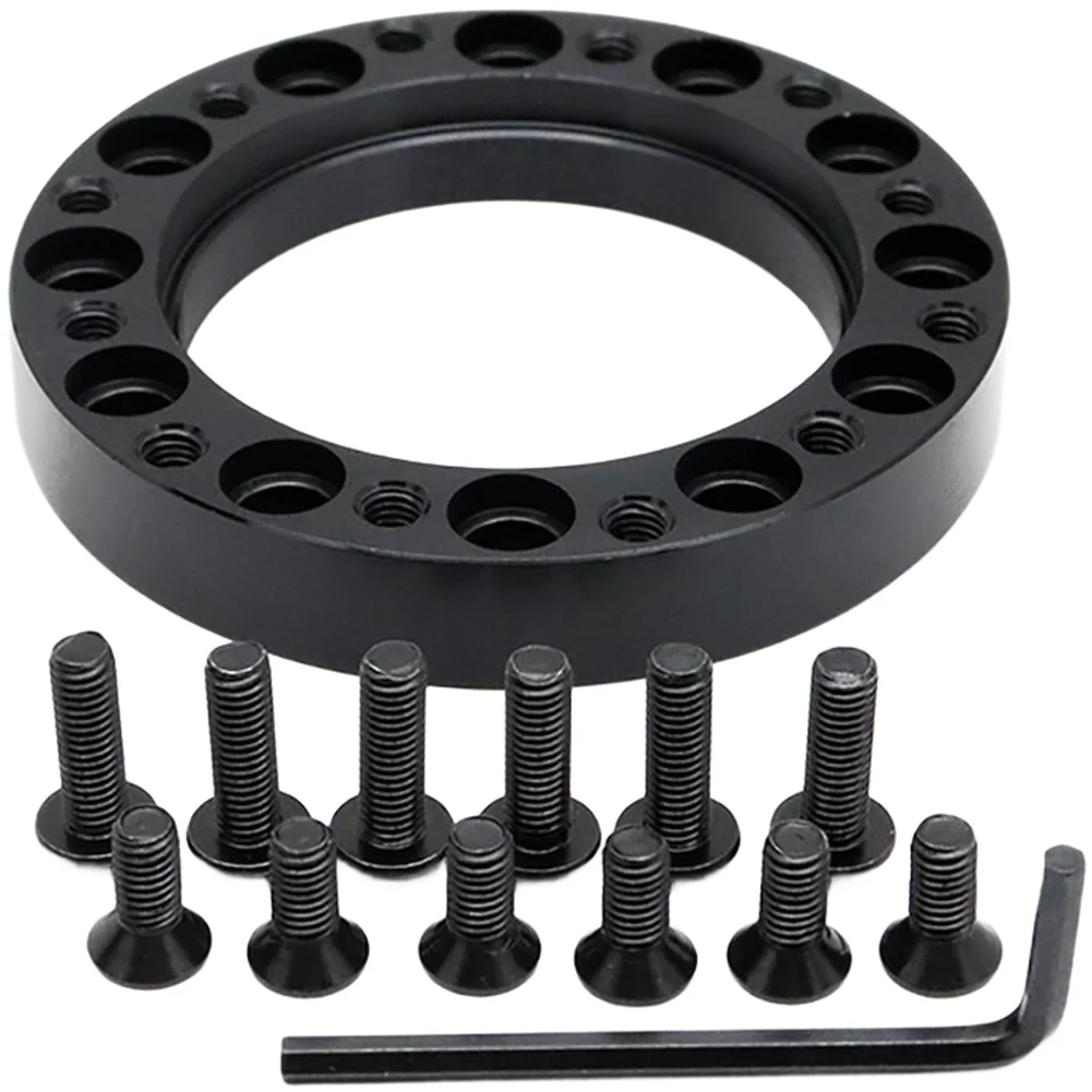 Car Steering Wheel Spacer Riser Adapter 13mm to 128mm for General Fit Supports Better Steering Control and Driving Posture