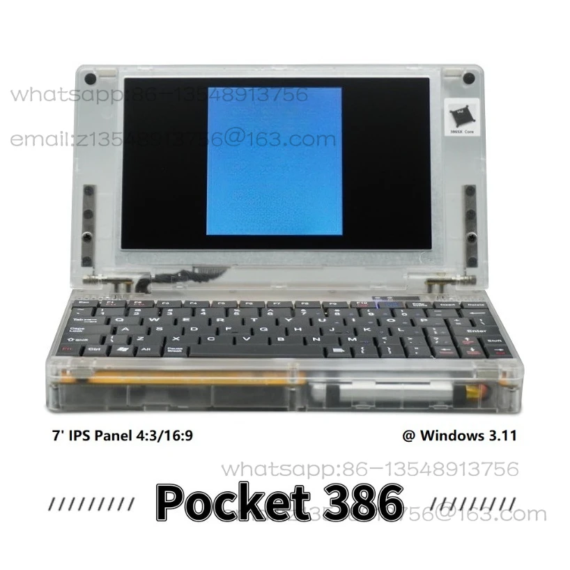 Limited Time Promotion Pocket386 DOS Computer Hand386 Windows3.1/95 386CPU Retro Computer