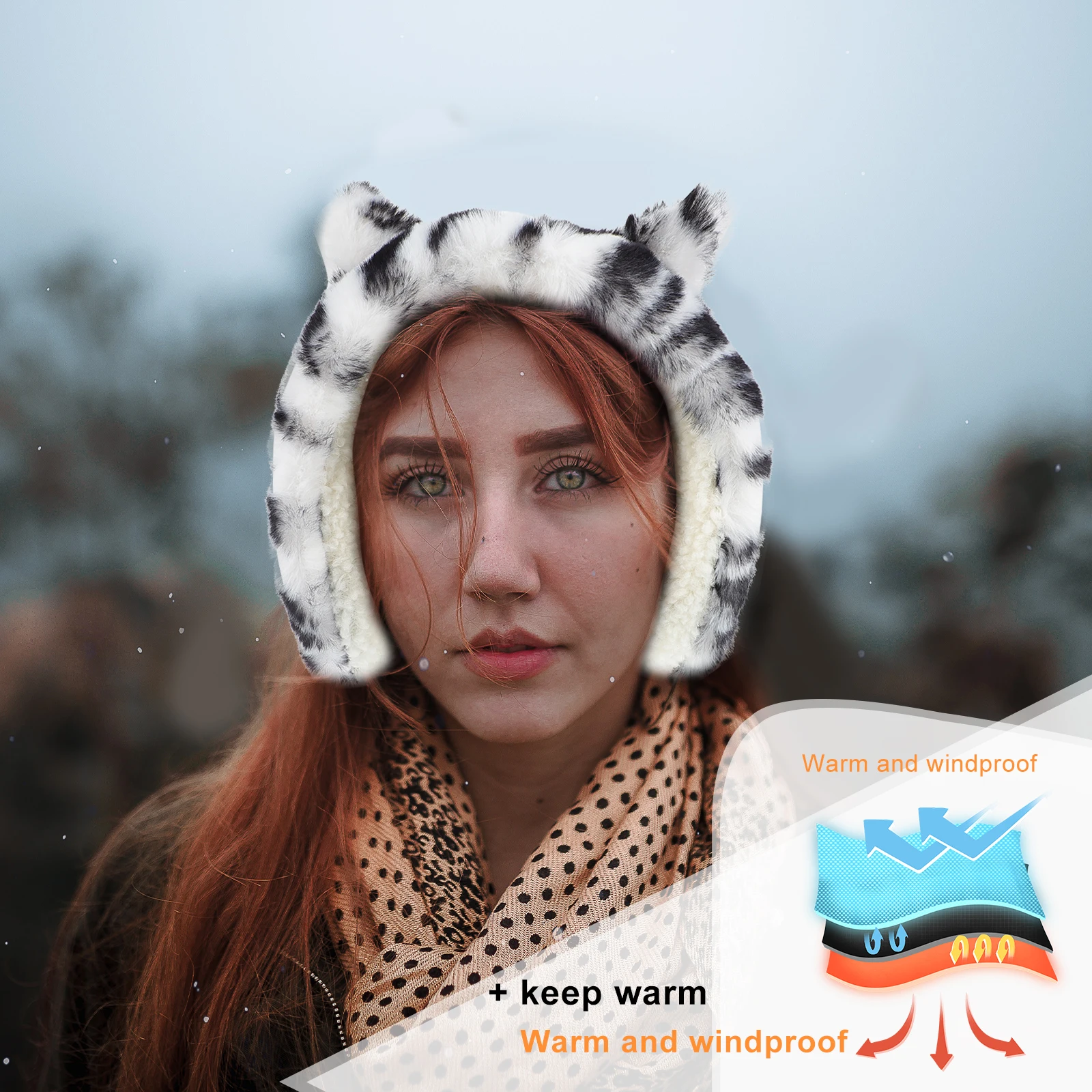 

1 pc Earmuff Winter Earmuff Winter Ear Warmer Elastic Comfortable Breathable Ear Cover For Women Kids Unisex Gift