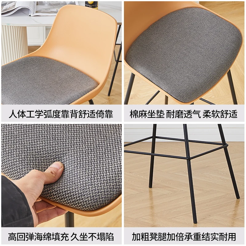 독특한 등받이가 있는 클래식 오피스 회전 조절식 바 스툴, 견고한 고급 바 가구