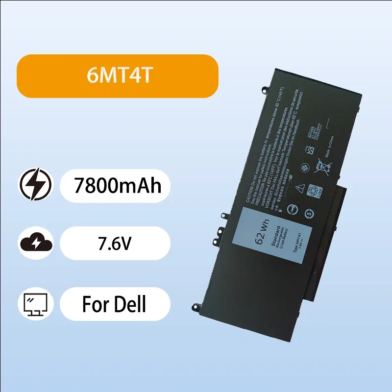 6MT4T Laptop Battery Replacement For Dell Latitude E5250 E5450 E5470 E5570 Series 7.6V 7800mAh High Quality Notebook Battery