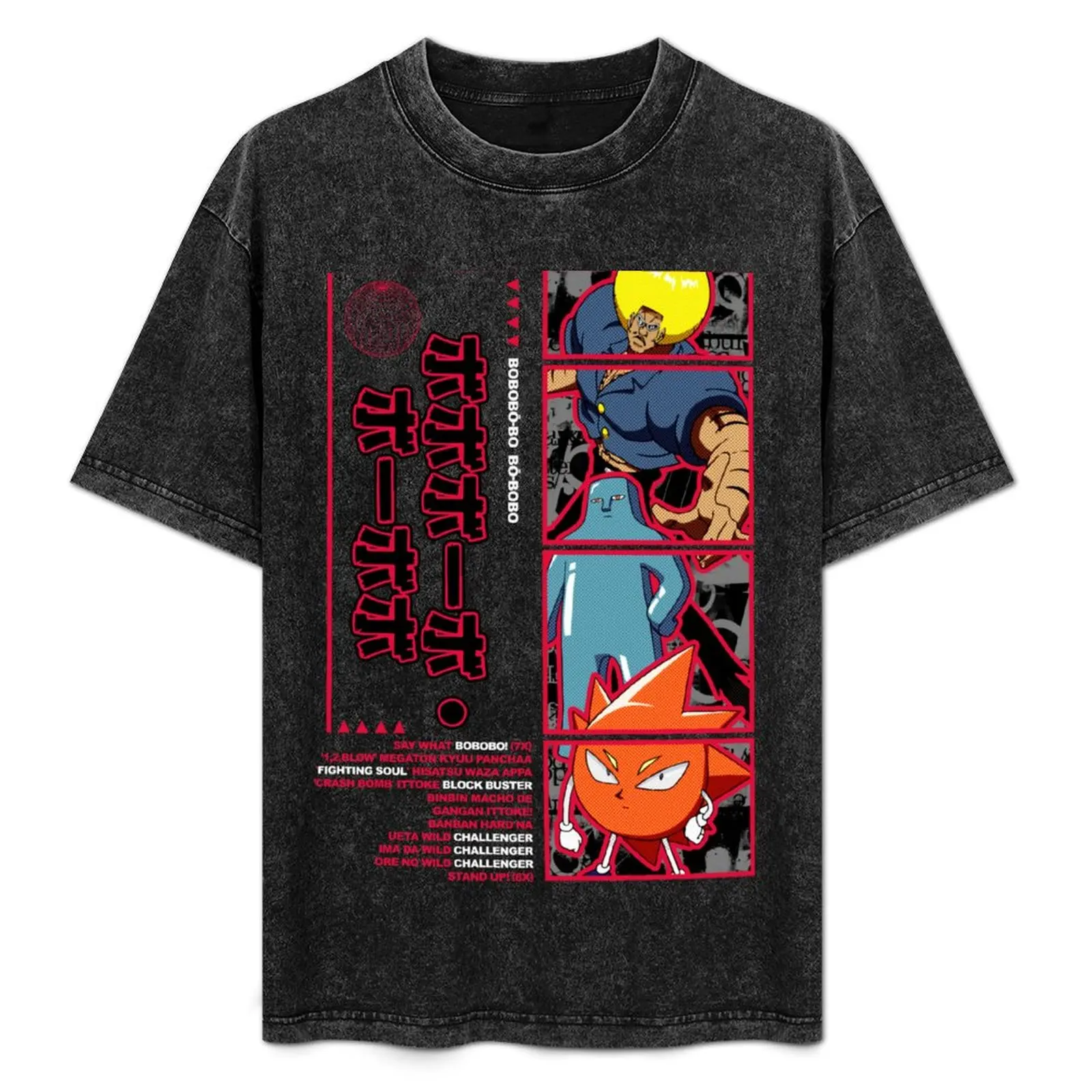 Bobobo brutalismo anime ultimate manga camiseta hombre camisetas para hombres camisetas para hombre gráfico vintage camiseta