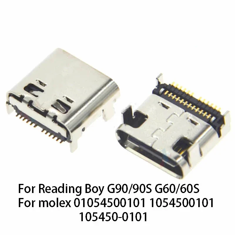 1PC 24-Pin Typ-C USB-Anschluss für Reading Boy G90/90S G60/60S für Molex 01054500101 1054500101 105450-0101 USB-Lade- und Datenanschluss – Detail 2