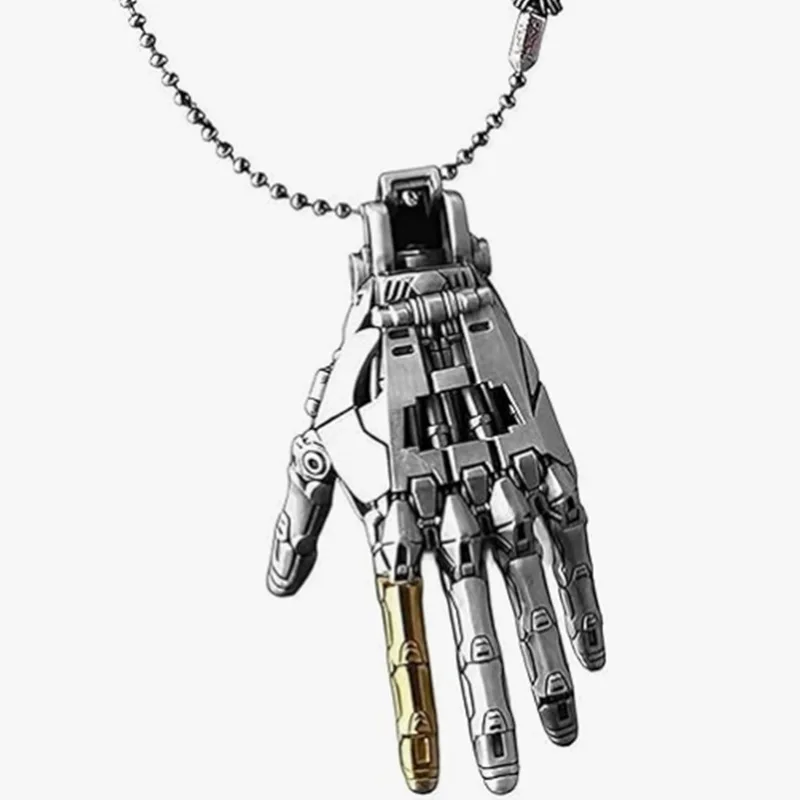 Cyberpunk Mechanical Hand Pendant - Bionic Steampunk Gothic Necklace for Men/Women, Unisex Hip Hop Jewelry Gift