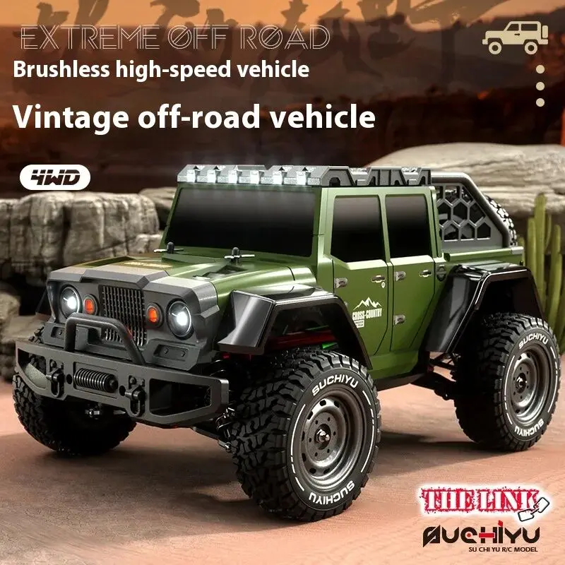 SCY 16104 1:16 유니버설 스케일 4륜 구동 브러시리스 RC카 무선 조종 고속 오프로드 차량 소년용 델린 퀵 드라이브