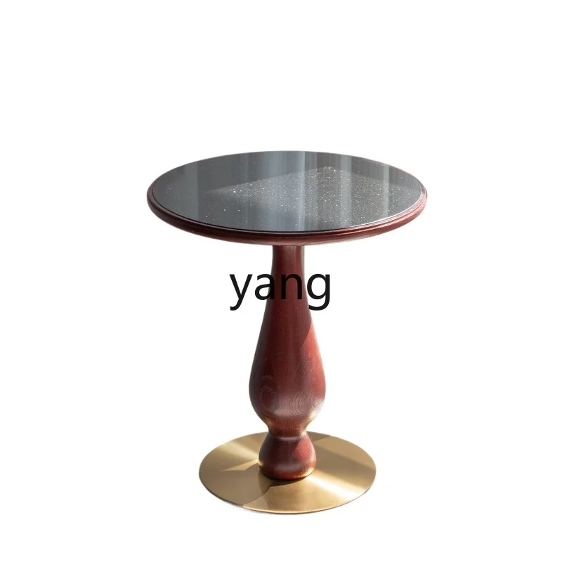 

TFG side few modern oriental living room light luxury marble coffee table sofa small round table