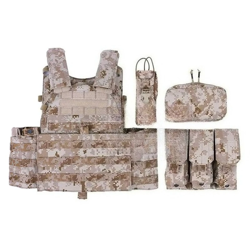 

kaevixdio Emersongear Tactical Combat Vest MOLLE LBT-6094A Modular Plate Carrier with Pouches AOR1 Color