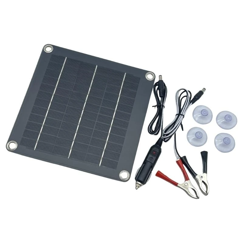 12PD 10W 12V Solar Panel with Wire Dripping Glues Plate Solar Systems Module Solar Panel Polycrystalline Silicon Board